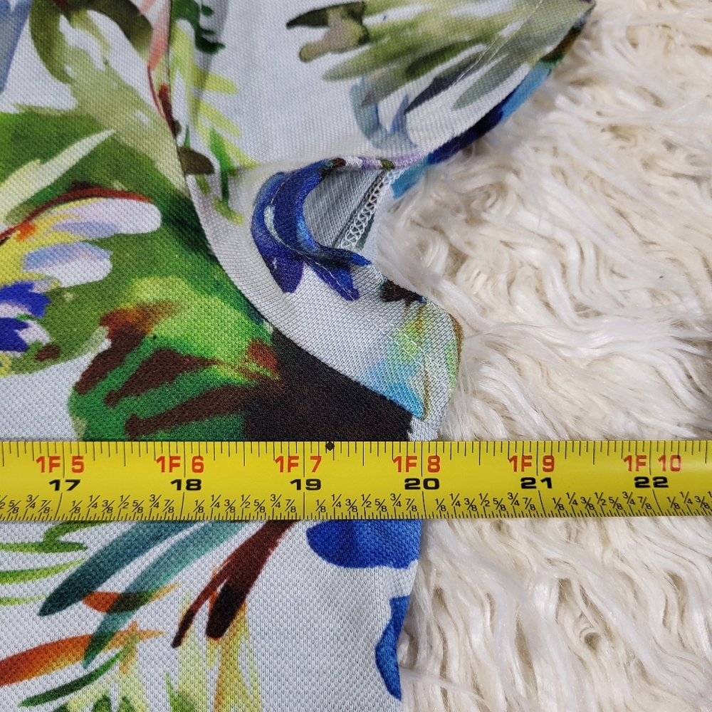 Sara Roka Floral Polli Mini Polo Dress Size 46 - Picture 14 of 16